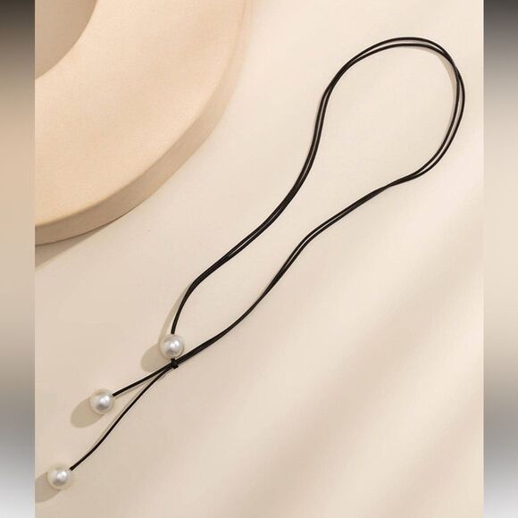 Boho Pearl Necklace A1341 - Picture 3 of 5